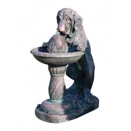 Dog at Fountain, Decorative...