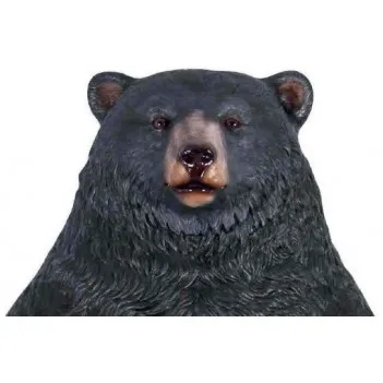 Ogromny siedzący niedźwiedź czarny