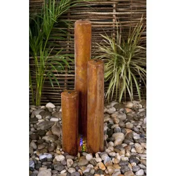 Fontanna grzyb do domu i ogrodu stal nierdzewna,LED H 40 cm 