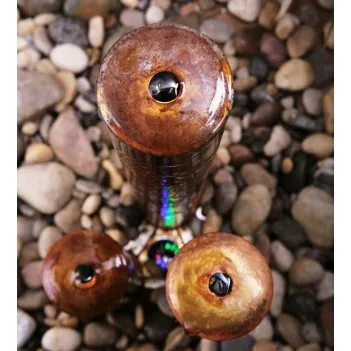 3 Duże tuby (rury) zaawansowane ze stali Corten H 156 cm