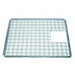 Metal cover grid rectangular 69,5x34cm
