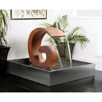 Sentosa 65 cm Corten Steel Cascade with Stainless Steel Reservoir