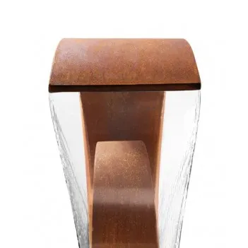 Sentosa 65 cm Corten Steel Cascade with Stainless Steel Reservoir