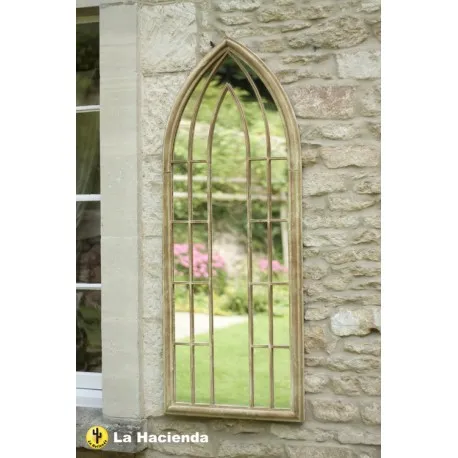 Stone Effect Large Gothic Style Wall Glass Mirror