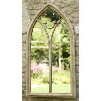 Stone Effect Church Window Wall Glass Mirror