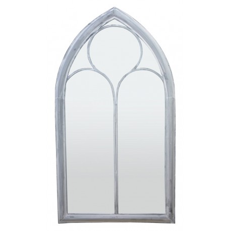 Gothic Arched Glass Light Garden Mirror