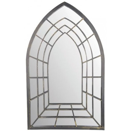 Decorative Gothic Illusion Outdoor Glass Garden Mirror