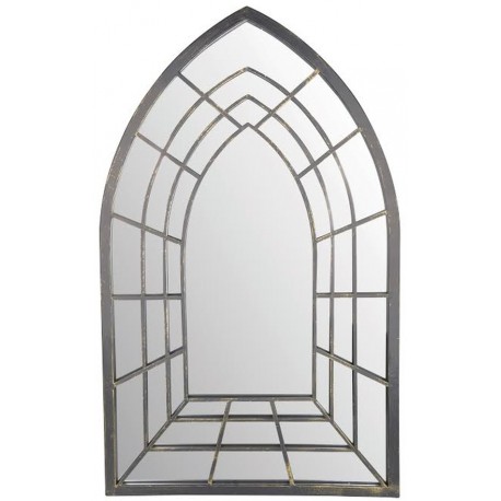 Dekoracyjne gotyckie szklane lustro ogrodowe