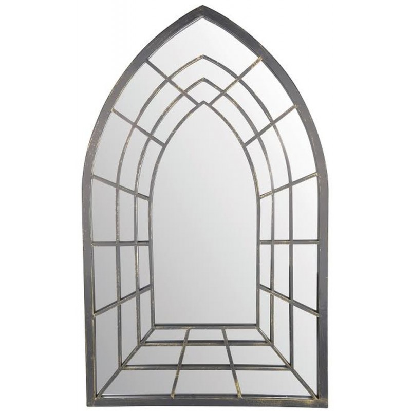 Decorative Gothic Illusion Outdoor Glass Garden Mirror