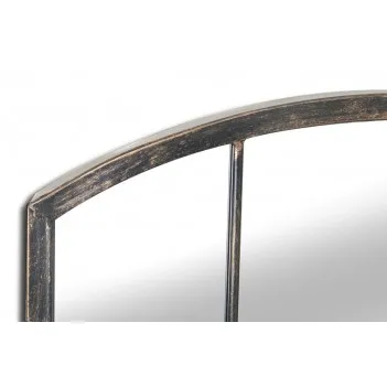 Metal Arched Glass Garden Mirror