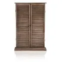 Country Shuttered Window Glass Garden Mirror