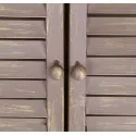 Country Shuttered Window Glass Garden Mirror