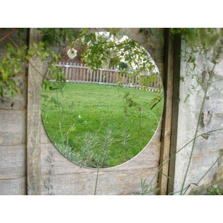 Circular Acrylic Garden Mirror