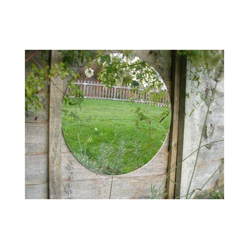 Okrągłe akrylowe lustro ogrodowe