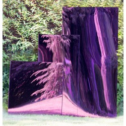 Small Rectangular Purple Garden Mirror