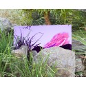 Small Rectangular Purple Garden Mirror