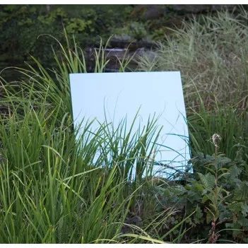 Small Blue Square Mirror