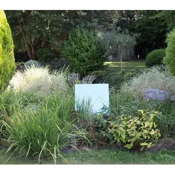 Small Blue Square Mirror