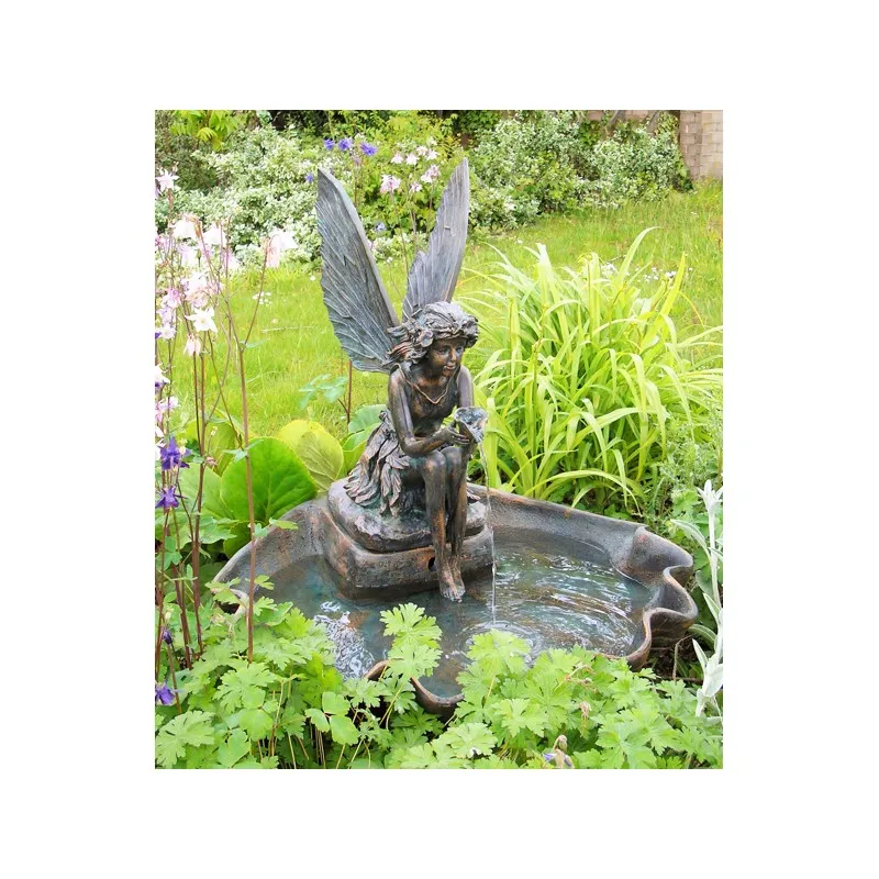 Fontanna,kaskada Wróżka na muszli H 78 cm