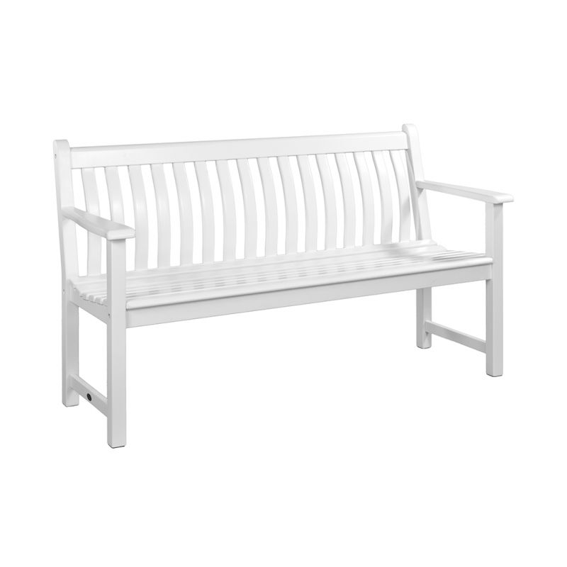 Bílá dřevěná lavice New...