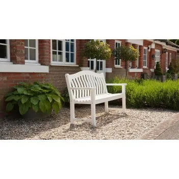 Biała ławka New England...