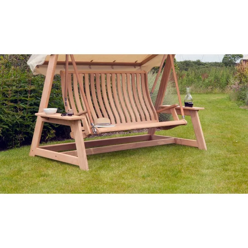 Roble Swing Seat (Green, Ecru)