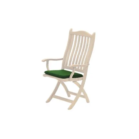 Green polyester chair cushion