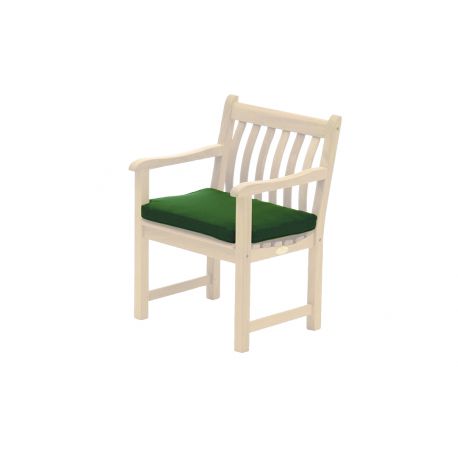 Fotel z Polyestru z zieloną...