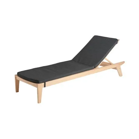 Šedý polštář na lehátko 154