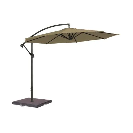 Parasol rond 3m inox gris...